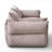 Creamy Style Pink Straight-layout Sofa