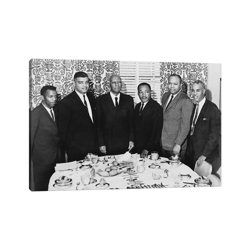 Civil Rights Leaders, 1963 - Print on Canvas, Wrapped Canvas, 20.32 cm H x 30.48 cm W