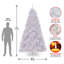 The Holiday Aisle® North Valley White Spruce Tree with Clear Lights-304540076
