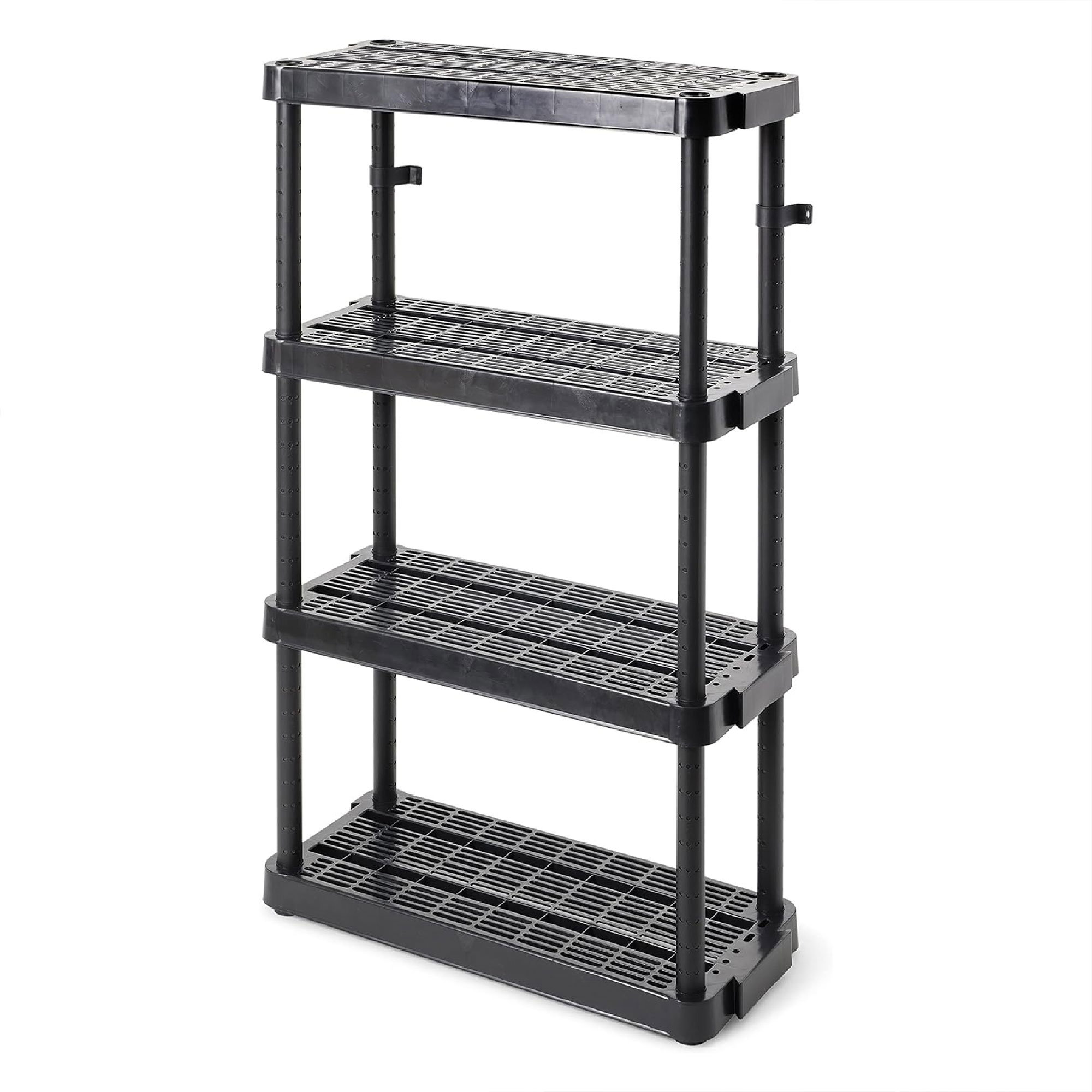 Gracious Living Storage 4-Tier Shelf Medium Duty Indoor Garage Storage ...