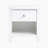 Nevaeh 20" Transitional Wood Nightstand with Single Dovetail Drawer, Kenilin Metal Glides & Lower Storage Cubby