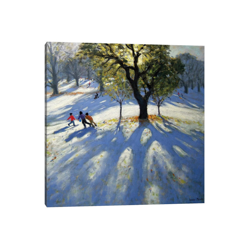 Markeaton Park, Early Snow 1 Piece Wrapped Canvas Painting, 30.48cm H x 30.48cm W x 1.905cm D