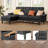 Reversible L-Shaped Modular Sectional Velvet Sofa with Removable Armrests, Ideal for Apartments, Dorms, Home Offices and Living Rooms-390218118