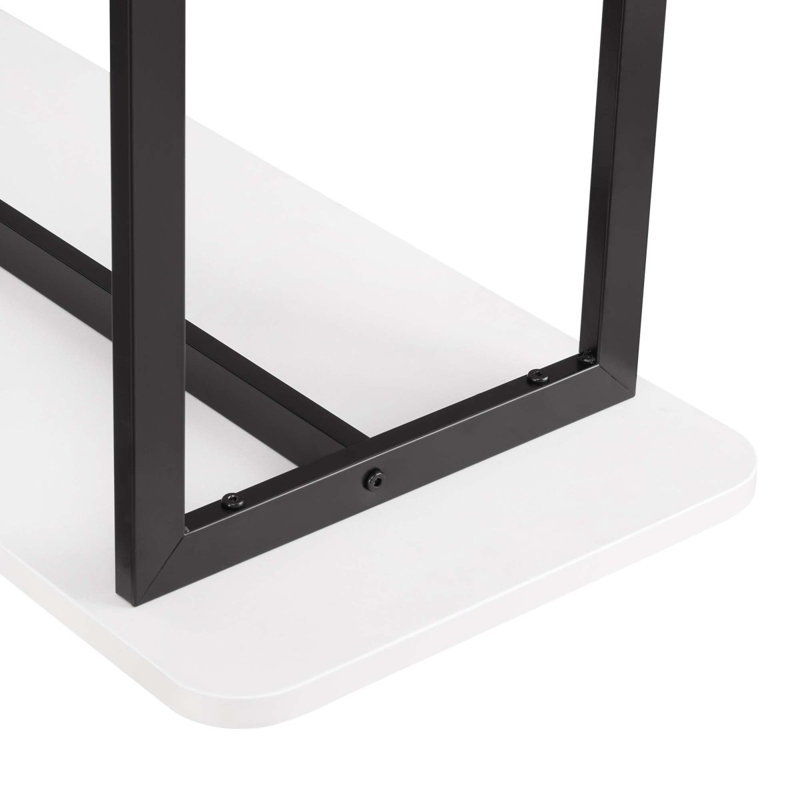 Console Celine 71 "en blanc (2 tablettes), Blanc