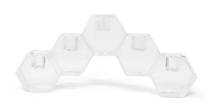 5 Light Crystal Cluster Candle Holder