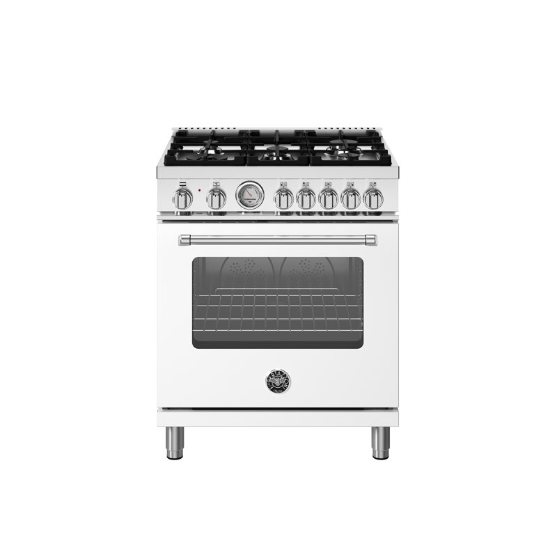 Master Series Dual-Fuel Range 29.88" - 5 Burners - Electric Oven - White Matte Finish