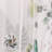 Eucalyptus Leaves Sheer Curtains For Living Room  Length 2 Panels Set Elegant Wild Flower Floral Spring Printed Window Curtain Natural Chiffon Drapes For Bedroom
