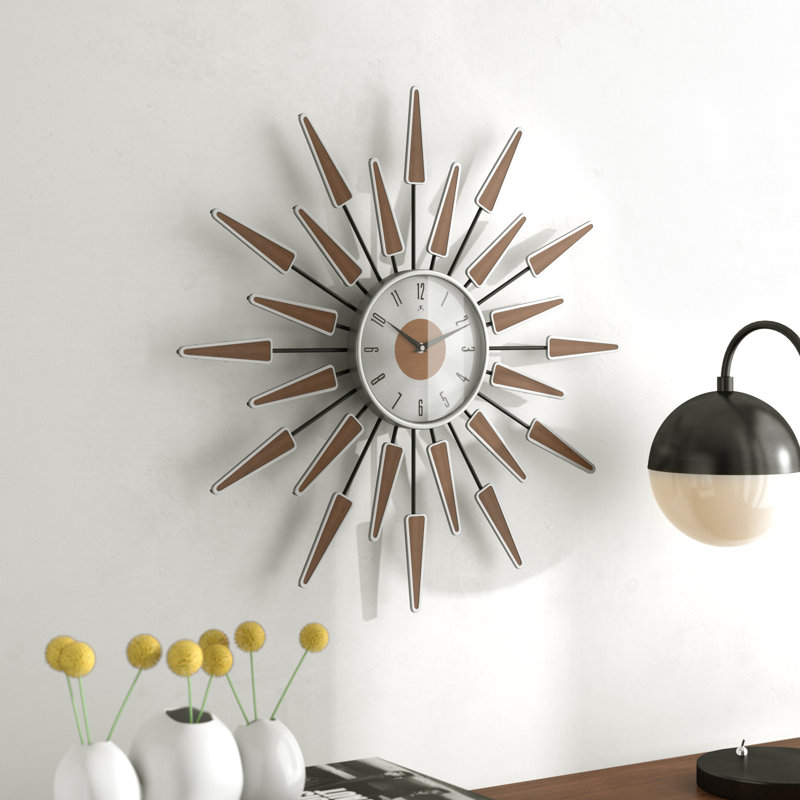 Horloge murale 23 pouces Midoyer / moderne Starburst