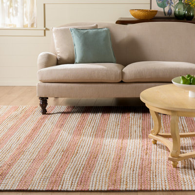 Martha Stewart 9527 jute touffeté à la main à 40%; 40% laine; Tapis rayé 20% coton