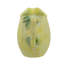 Vase 7,5 x 5,5 x 8 po à thème citron et ciment au fini jaune texturé-183256775