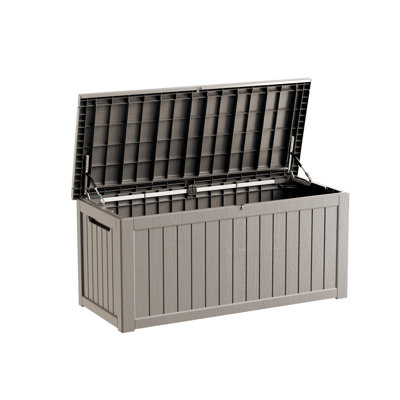 Decksplore 270 Gallons Water Resistant Resin Lockable Deck Box by Decksplore