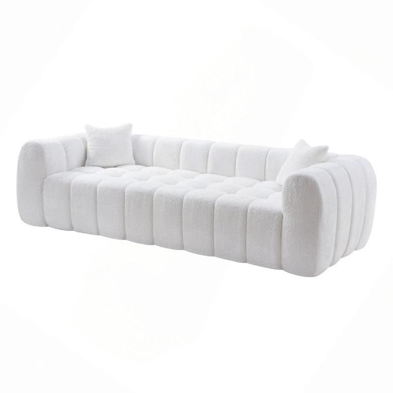 Canapé Marshmallow Cloud Compressed, White Boucle, White