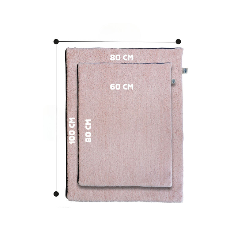 Lit pour animal de compagnie, L 31,5 po x l 31,5 po, Rose