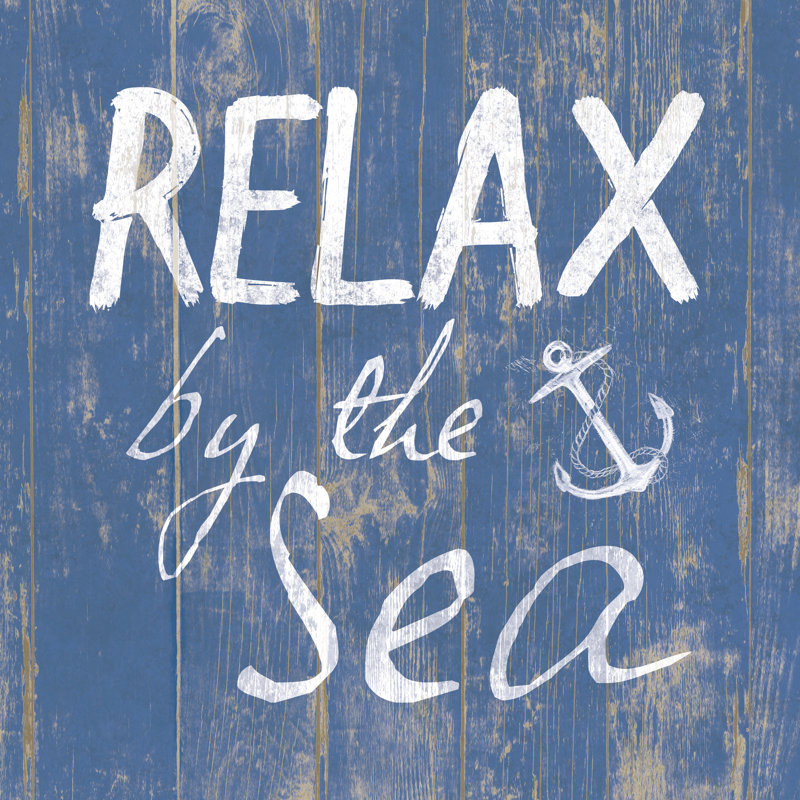 Relax Blue - Wrapped Canvas Print, 91cm H x 91cm W x 3.8cm D