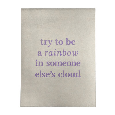 Tapis en chenille poly «Quotes»