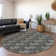 Premium Machine Washable Prisco Black Rug