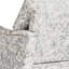 Chaise d'appoint rembourrée à garniture cloutée gris clair avec coussin décoratif et pieds en bois massif Rococo-1656642904