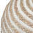 Yolanda 20"W Round Jute and Cotton Pouf