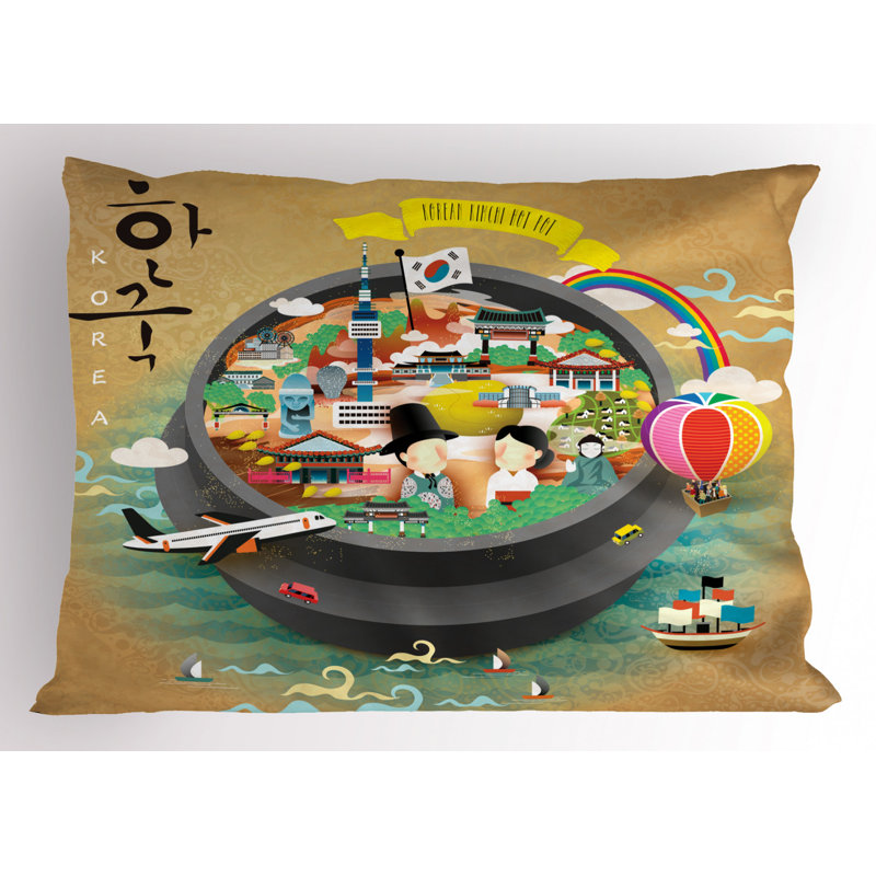 Korea Polyester Sham Set, King