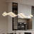 1-Copper Gold Wave Dimmable LED Pendant Light