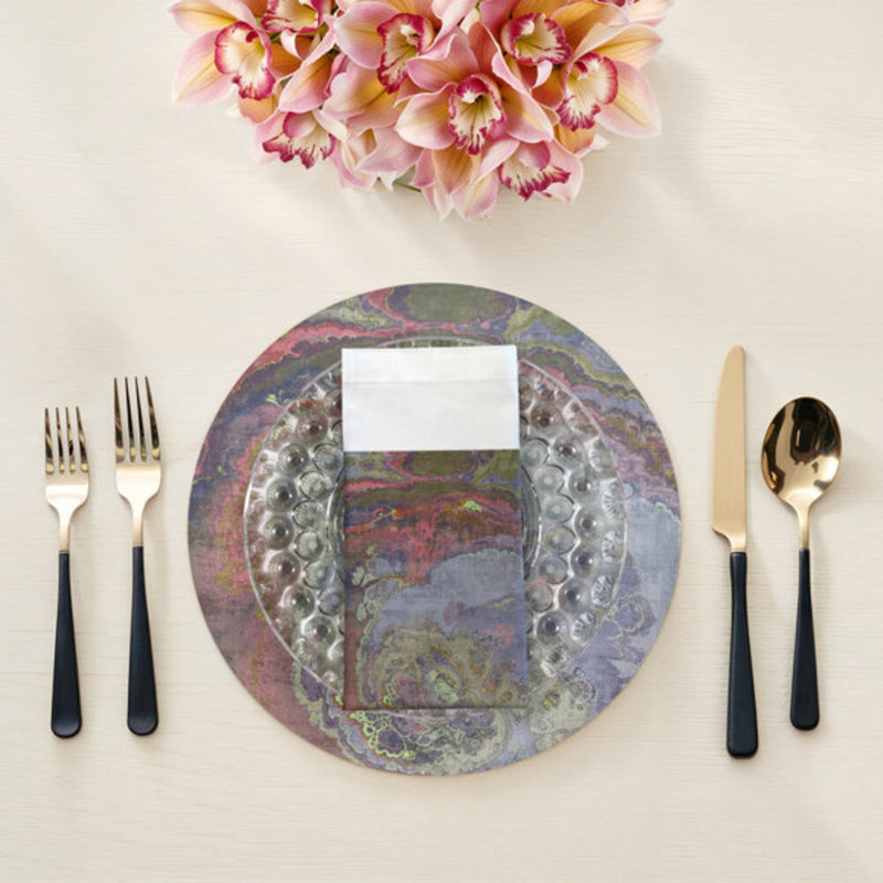 Ensemble de table Agate Taupe, Agate, Taupe