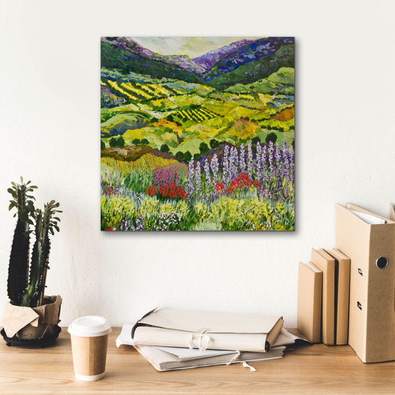  «Where Flowers Bloom» par Allan Friedlander, art mural sur toile, 18 po x 18 po, H 18 po x l 18 po