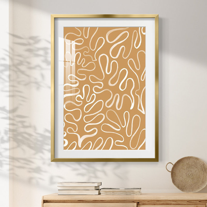 Matisse pièces II - impression encadrée, H 25,5 po x l 17,5 po, Doré