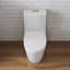 Toilette une pièce avec siège ADA Hauteur 17,2 po, double chasse allongée 1,28 GPF, CARTE 1000 g, blanc
