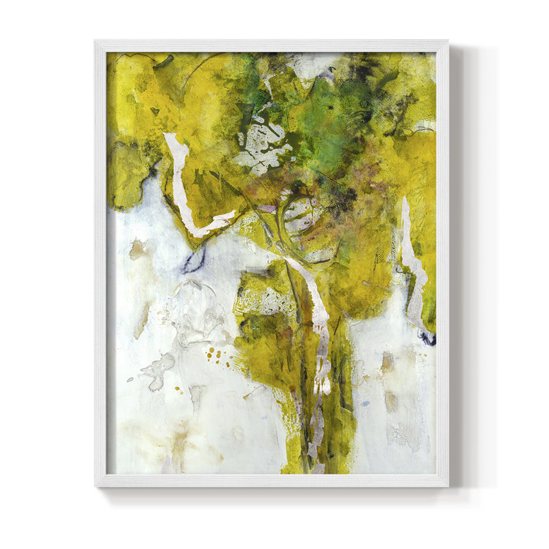 Golden Foliage I, reproduction encadrée - bois massif, Blanc, H 20 po x l 16 po