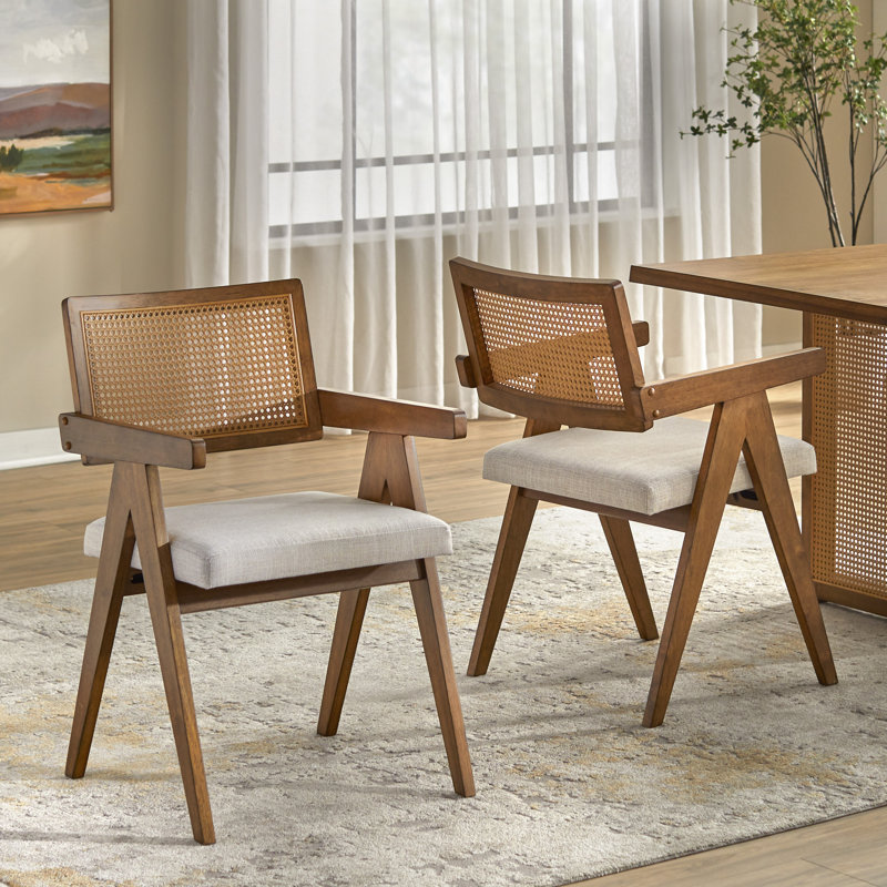 Clotee Upholstered Arm Dining Chair