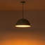 Luminaire suspendu 1 lumière Dome gris indien 