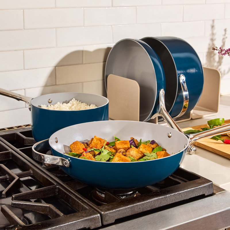 Caraway Nonstick Ceramic Fry Pan, 12", Navy
