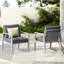 Chaise longue en aluminium avec cadre élégant et coussins-1776327328