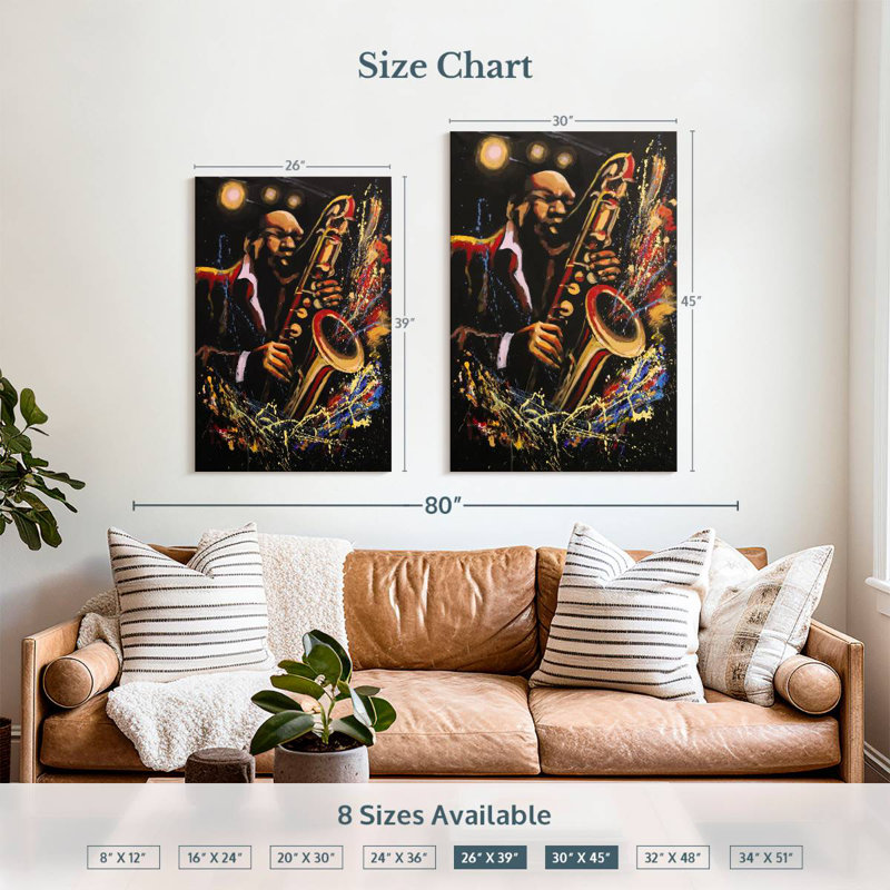 Abarca Jazz Acrylic, 39" H x 26" W