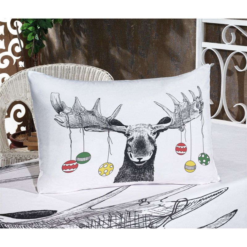 Ambesonne Christmas Fitted Sheet & Pillow Sham, Multicolor, Twin XL Sheet Set + 5 Additional pieces