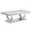 Table basse Zander, plateau en faux marbre imprimé