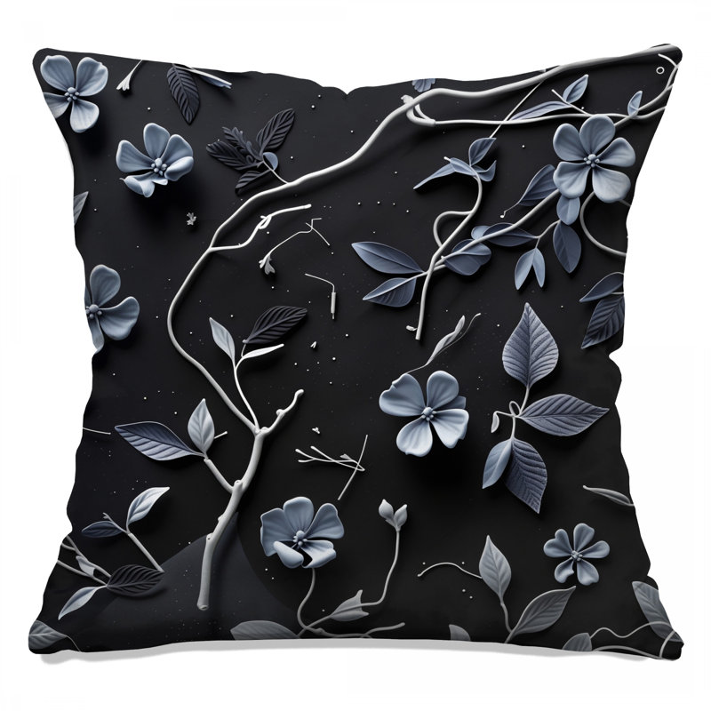Coussin Floral, 18 x 18 inches