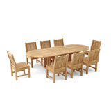 Kia Outdoor 9 - Piece Teak Dining Set
