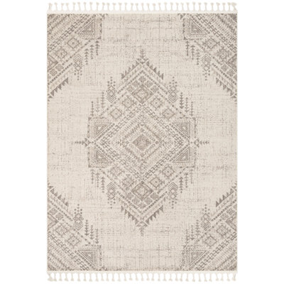 Loop-De-Loop Moroccan Synthetic Area Rug