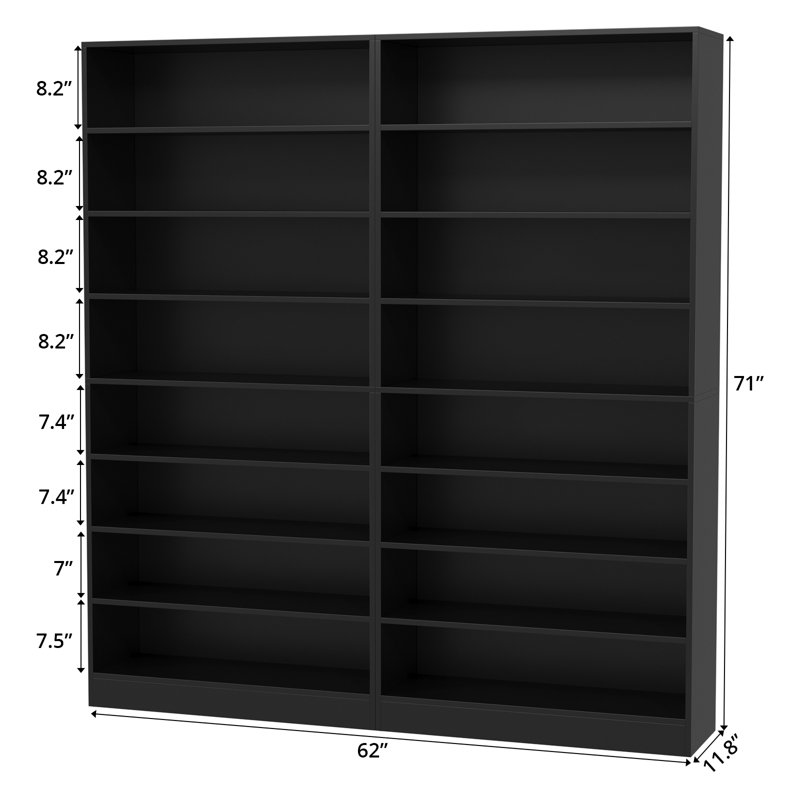 Grande armoire à chaussures Almaguer, Noir