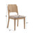 5Pc Rectangular Dining Table Chair Set Softly Rounded Corners Fabric Upholstered-103590526