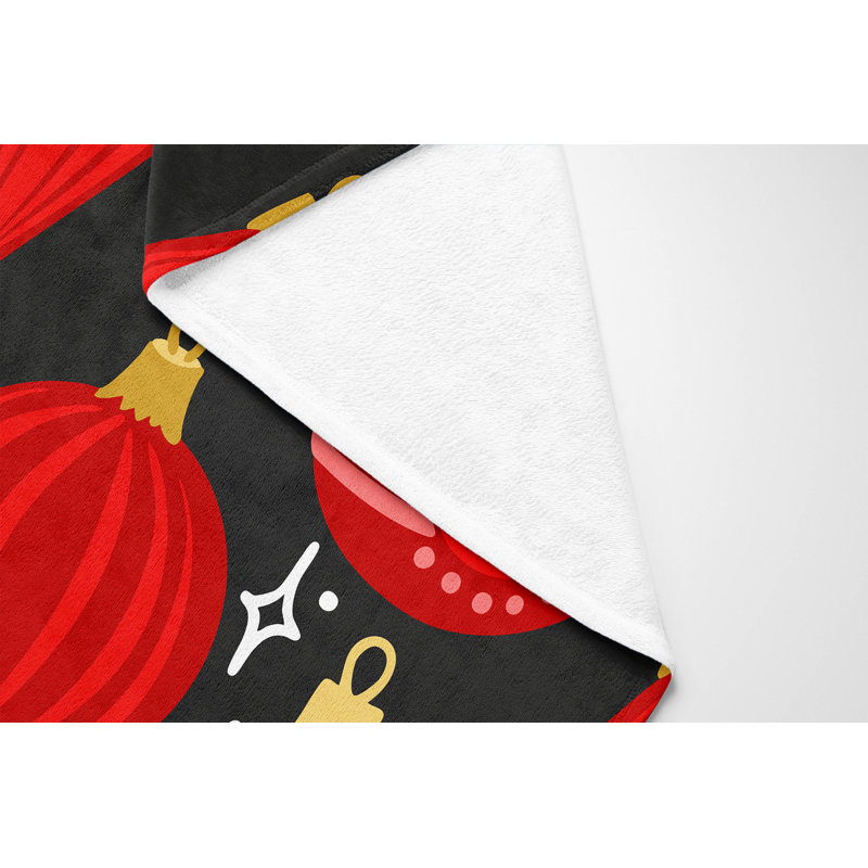 Jeté Ornaments, Argent / gris anthracite, L 80 po x l 60 po