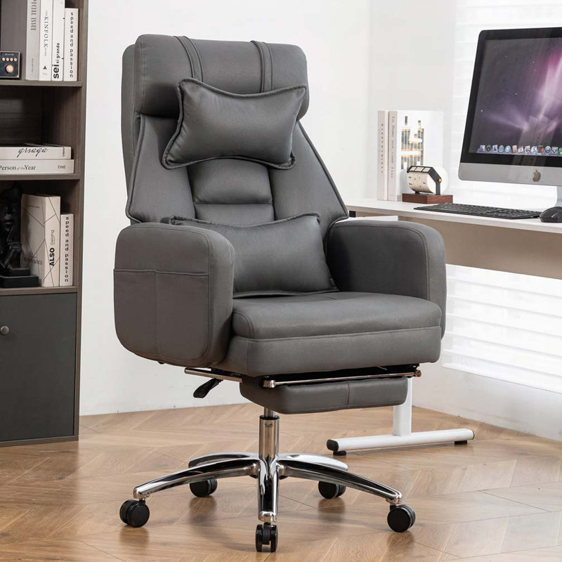 Chaise de bureau pivotante et ergonomique, Dark Grey