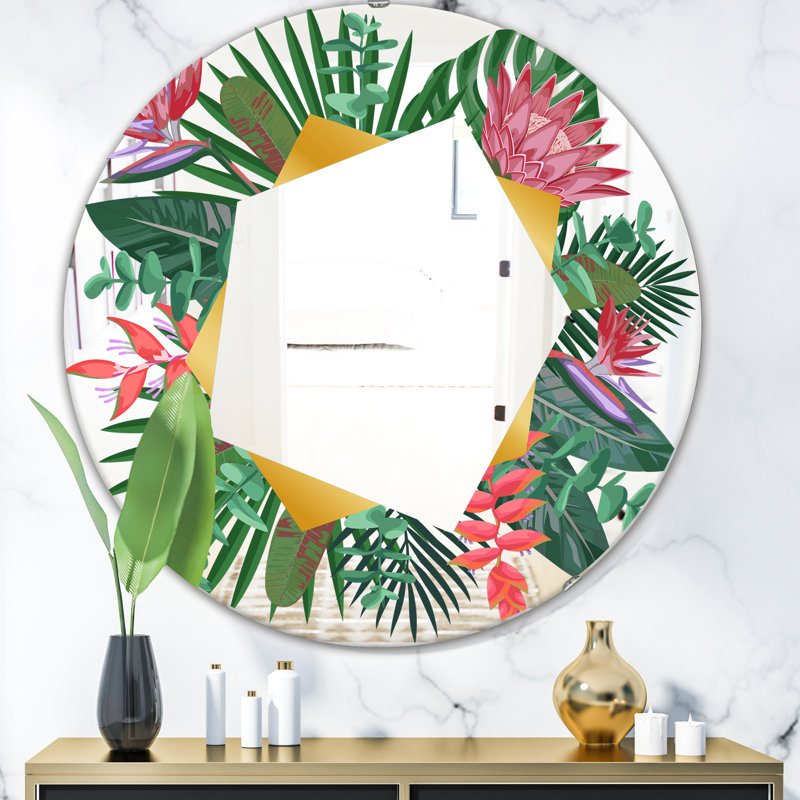 Miroir d'appoint Efflorescent, H 31,5 po x l po