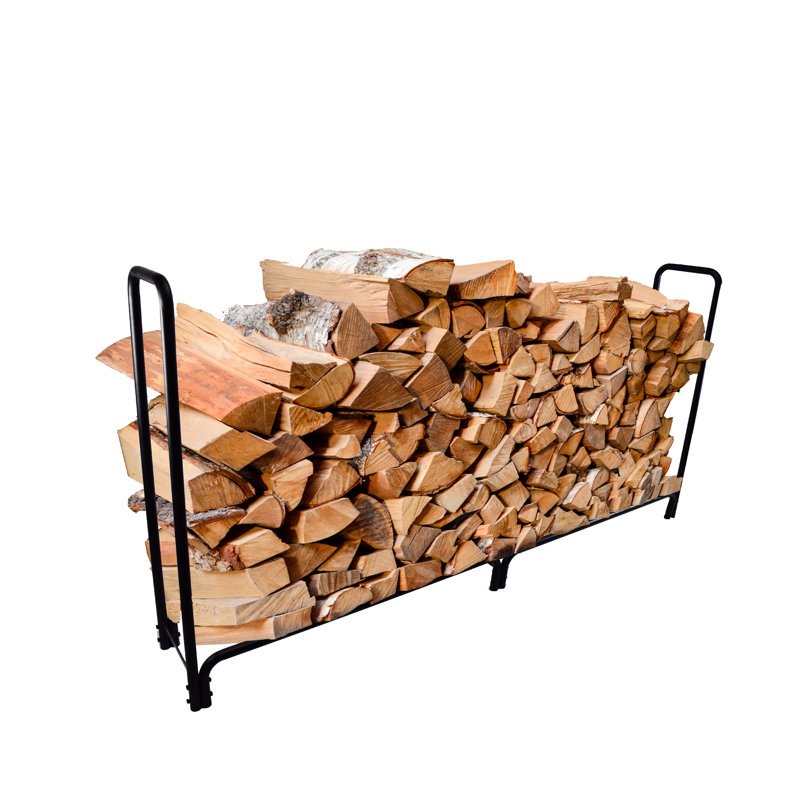 Support à bûches en bois Arish