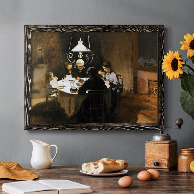 The Dinner, 1868 - Reproduction de photo sur toile simple