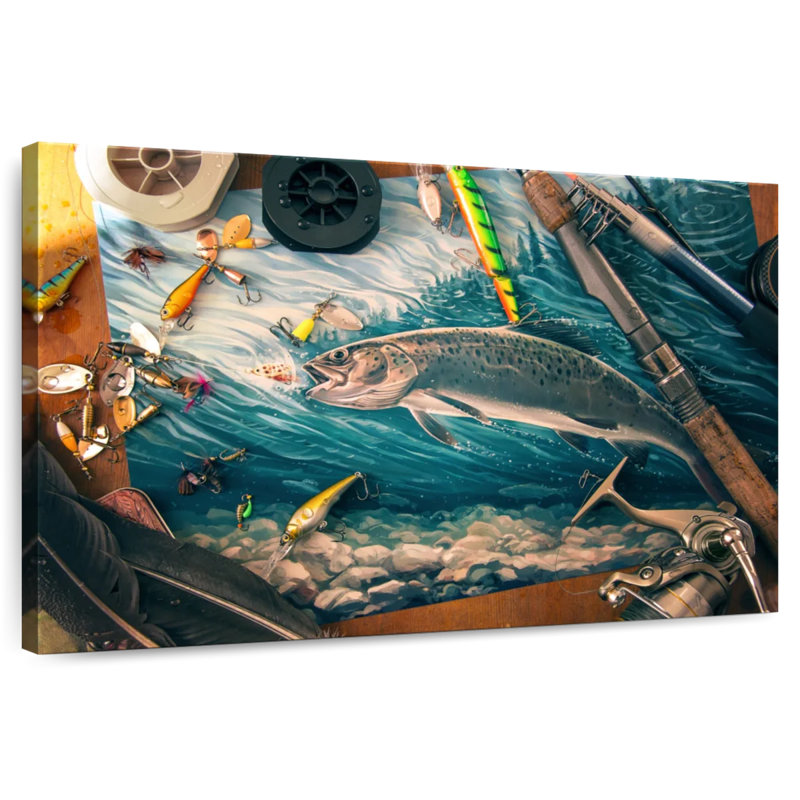 Senne All About Fishing, H 32 po x l 48 po