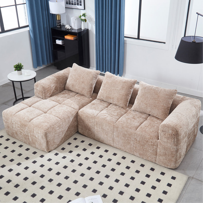 Canapé modulaire de 98,42 pouces, Kaki