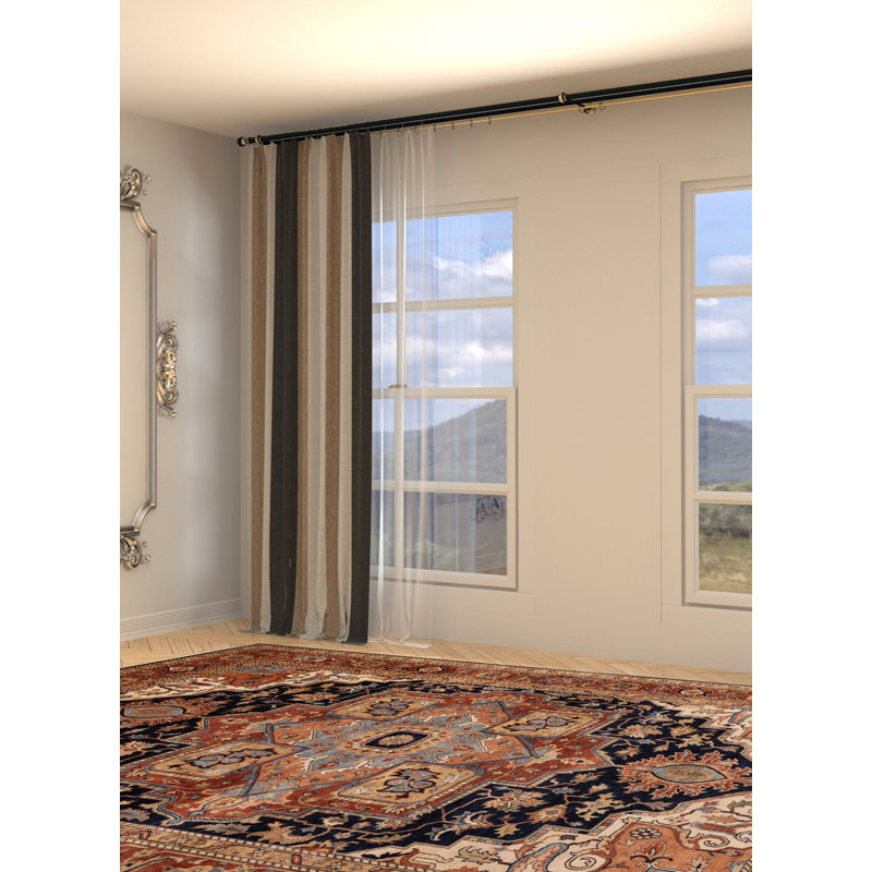 Tapis bleu marine 9 pi 10 po x 13 pi 10 po Jules Sultane