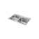 Celebrity 33" L x 22" W Double Basin Drop-In Kitchen Sink